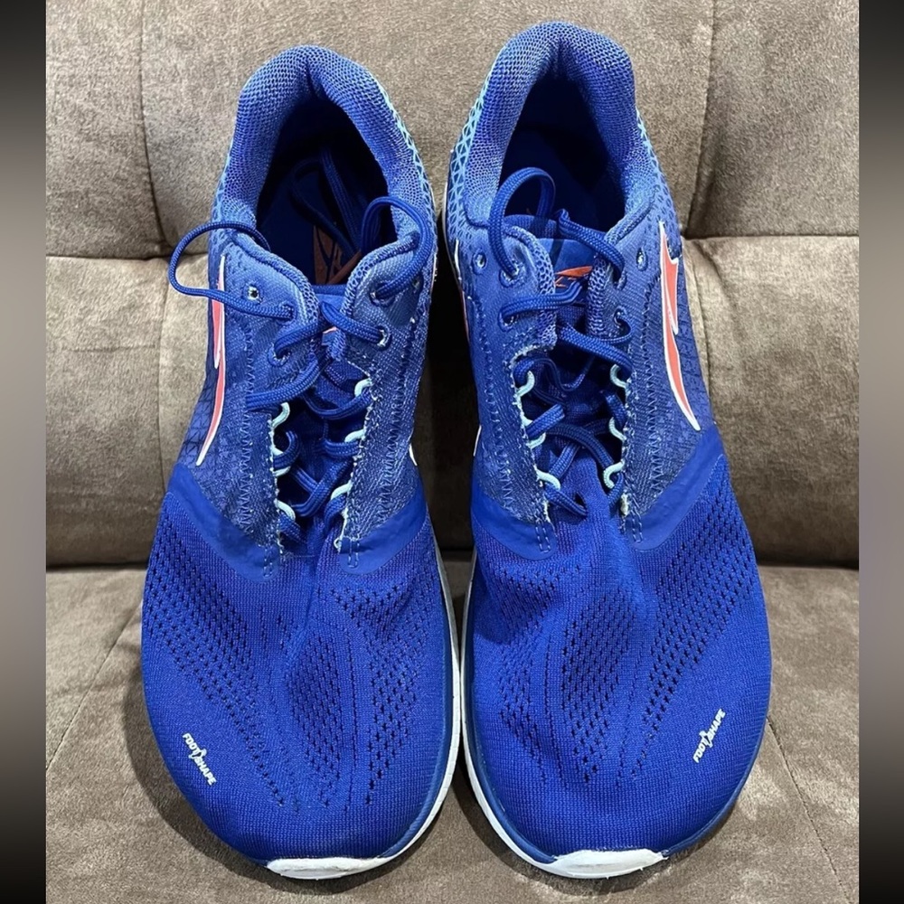 Altra Womens Solstice Zero Drop Running Shoes Blue Lace Up Mesh Sz 9.5